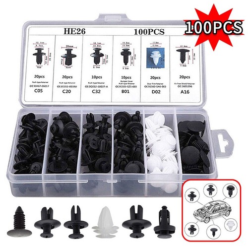100pcs fastener clip car body - 100pcs,